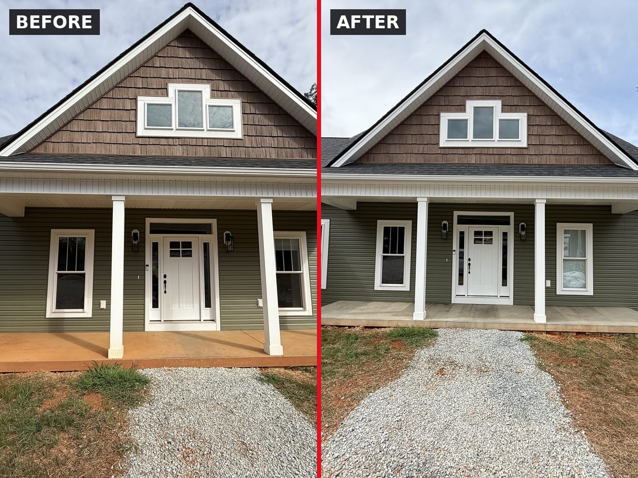 New Construction Clean in Hardy, VA by Pro-Shine Softwash