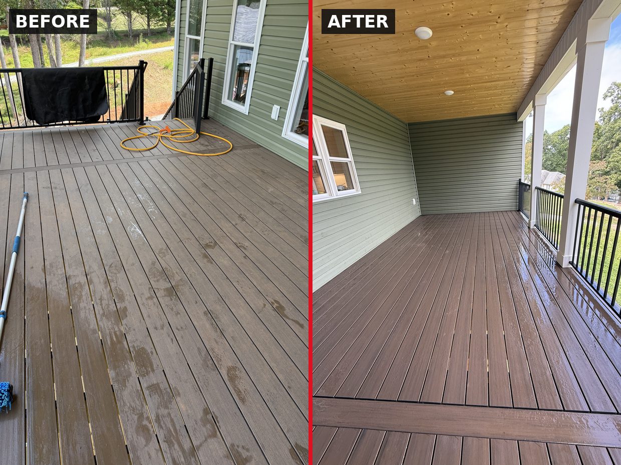 New Home Deck Cleaning in Moneta, VA by Pro-Shine Softwash