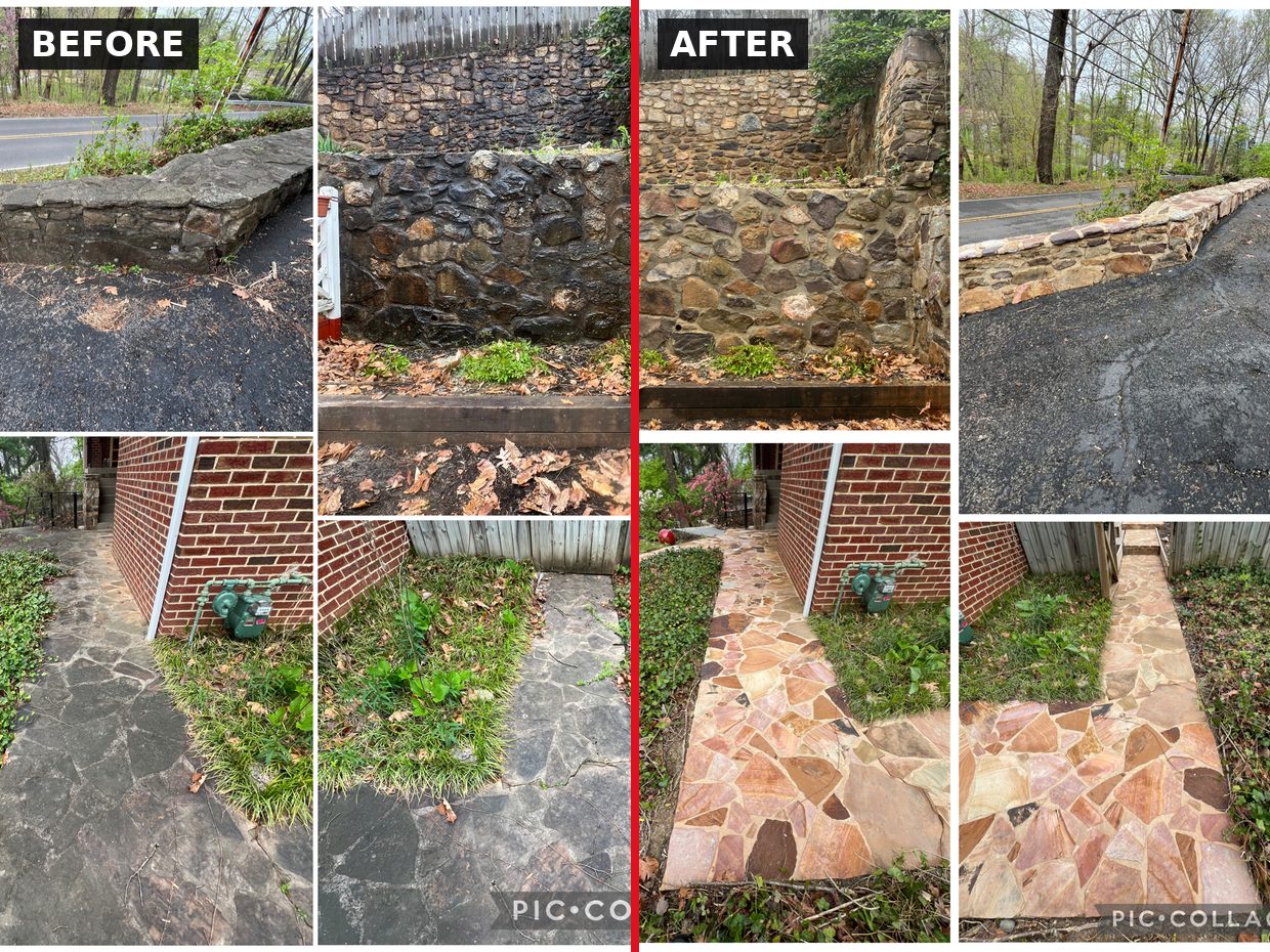 Stone & Flagstone Restoration in Roanoke, VA by Pro-Shine Softwash