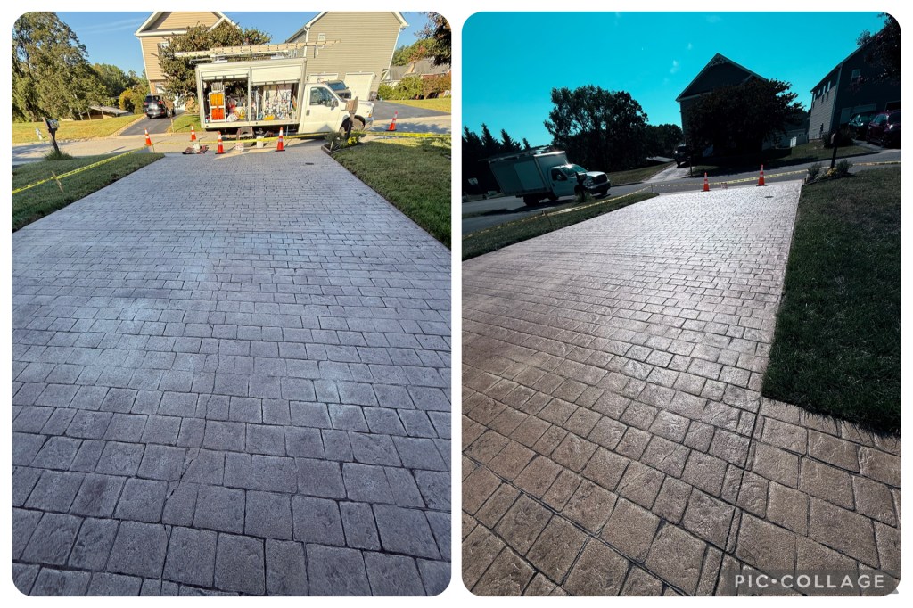 stamped concrete sealer in Moneta, VA
stamped concrete restoration in smith mountain lake
stamped concrete sealing in Roanoke, VA